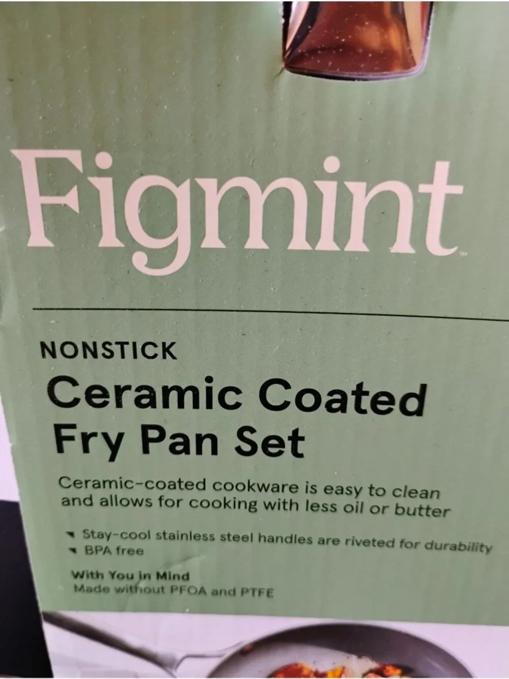 Figmint Nonstick Ceramic Coated Fry Pan Set 8